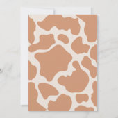 Boho Modern Girls First Rodeo 1. Geburtstag Einladung (Rückseite)