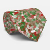 Boho Modern Groovy Christmas Geometric Pattern Krawatte (Gerollt)