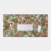 Boho Modern Groovy Christmas Geometric Pattern Schreibtischunterlage (Tastatur & Maus)