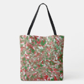 Boho Modern Groovy Christmas Geometric Pattern Tasche (Rückseite)