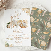 Boho Modern Heart Gender Neutral Baby Shower Einladung