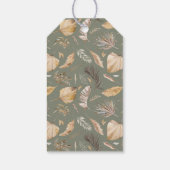 Boho Modern Heart Gender Neutral Baby Shower Geschenkanhänger (Rückseite)