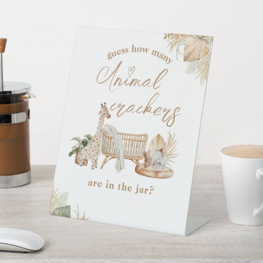 Boho Modern Heart Schriftart Baby Shooting Guess G Sockelschild (In SItu)