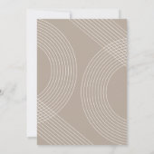 Boho Modern Minimal Photo Arch Grad Announcement Einladung (Rückseite)