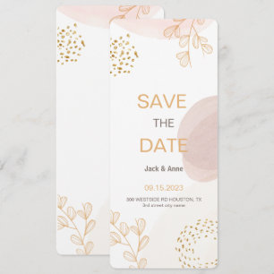 Boho Modern Minimalist Save The Date