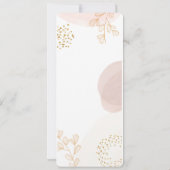 Boho Modern Minimalistisch Save the Date (Rückseite)