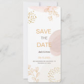 Boho Modern Minimalistisch Save the Date (Vorderseite)