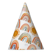 Boho Modern Rainbow and Sun  Partyhütchen (Rechts)