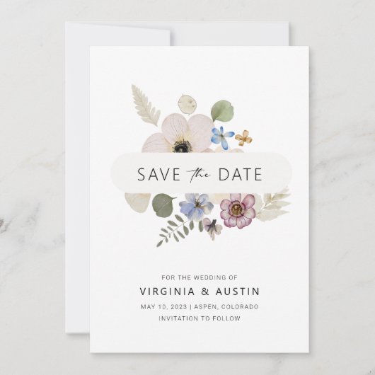 Boho Modern Save the Date (Vorderseite)