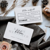 Boho Modern Small Business Card Visitenkarte