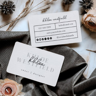 Boho Modern Small Business Card Visitenkarte