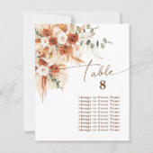 Boho Modern Terracotta Floral Table 8 Seating   (Rückseite)