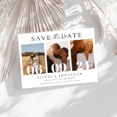 Boho Modern Wedding Minimal Foto Save The Date