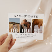 Boho Modern Wedding Minimal Foto Save The Date