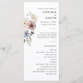 Boho Modern Wedding Programm (Vorderseite)