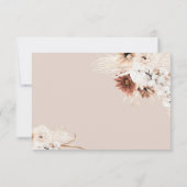 Boho Modern Wedding RSVP Card Mitteilungskarte (Rückseite)