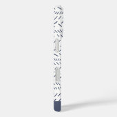 Boho Moderne Abstrakte Mudcloth Navy Personalisier Case-Mate iPhone Hülle (Rückseite / Rechts)