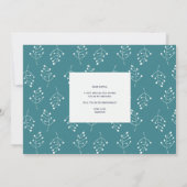 Boho Moderne Blumenlilie von Valley Bridesmaid Einladung (Rückseite)