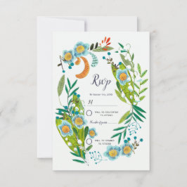 Boho Moderne Blütenlilie von Valley Wedding Einladung