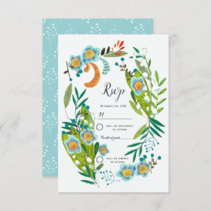 Boho Moderne Blütenlilie von Valley Wedding Einladung