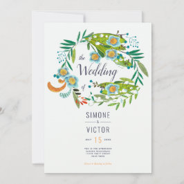 Boho Moderne Blütenlilie von Valley Wedding Einladung