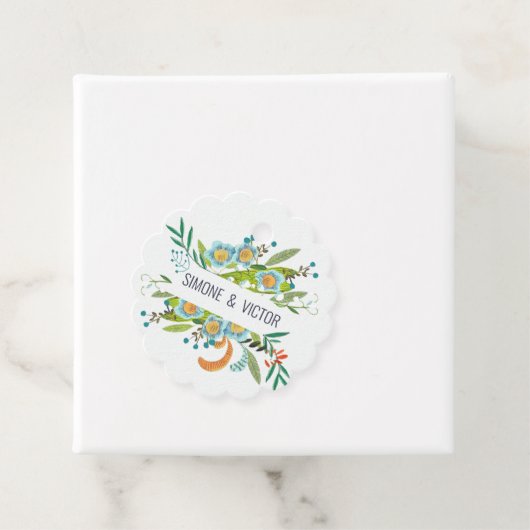 Boho Moderne Blütenlilie von Valley Wedding Geschenkanhänger (Beispiel)