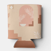 Boho Moderne Blütenpracht Terracotta Wedding Custo Dosenkühler (Rückseite)