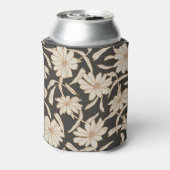 Boho Moderne botanische Black Ivory Custom Wedding Dosenkühler (Kanne Rückseite)