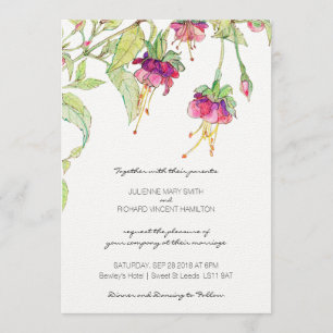 Boho moderne botanische Hochzeits-mit Einladung