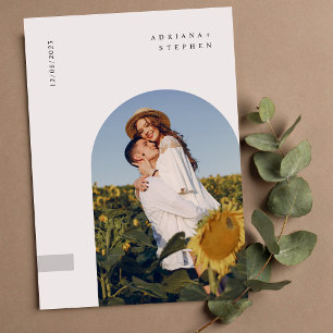 Boho Moderne Minimalistische Hochzeit Einladung