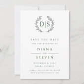 Boho Moderne Minimalistische Hochzeit Save The Date (Vorderseite)