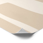 Boho Moderne Mute Beige neutrale Abstrakte Kunst Poster (Ecke)