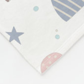 Boho moderne pastellfarbene Regenbogensterne Fleecedecke (Ecke)