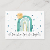 Boho Moderne Rainbow-Aquamarine Bücher für die Bab Visitenkarte (Vorderseite)