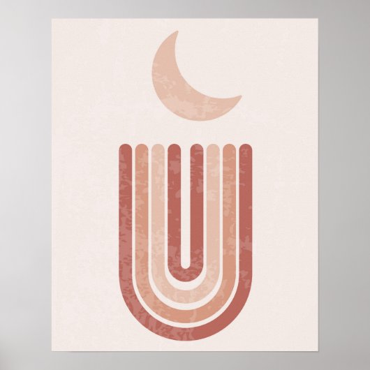 Boho moderne Wandkunst Print, Value Poster Paper (Vorne)