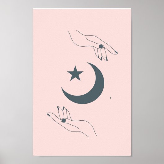 Boho moderne Wandkunst Print, Value Poster Paper (Vorne)