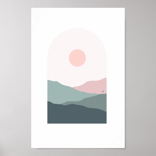 Boho moderne Wandkunst Print, Value Poster Paper (Vorne)