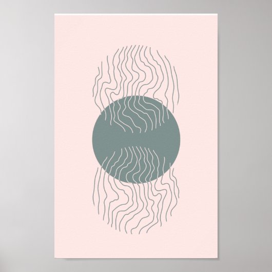 Boho moderne Wandkunst Print, Value Poster Paper (Vorne)