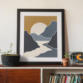 Boho moderne Wandkunst Print, Value Poster Paper