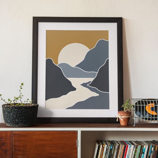 Boho moderne Wandkunst Print, Value Poster Paper