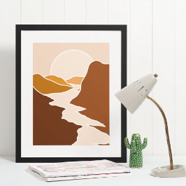 Boho moderne Wandkunst Print, Value Poster Paper