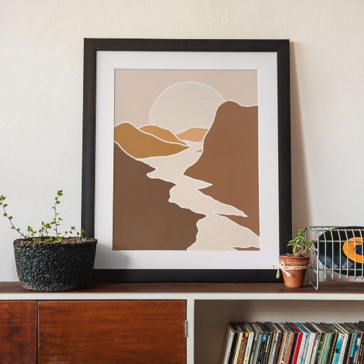 Boho moderne Wandkunst Print, Value Poster Paper