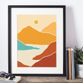 Boho moderne Wandkunst Print, Value Poster Paper