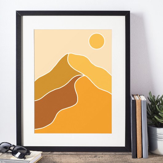 Boho moderne Wandkunst Print, Value Poster Paper