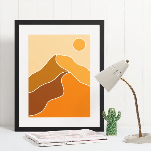 Boho moderne Wandkunst Print, Value Poster Paper