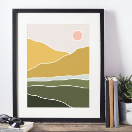 Boho moderne Wandkunst Print, Value Poster Paper