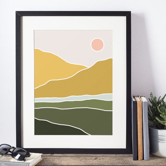 Boho moderne Wandkunst Print, Value Poster Paper