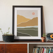 Boho moderne Wandkunst Print, Value Poster Paper