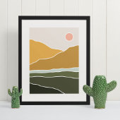 Boho moderne Wandkunst Print, Value Poster Paper