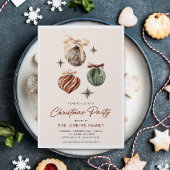 Boho Moderne Weihnachts-Party Einladung